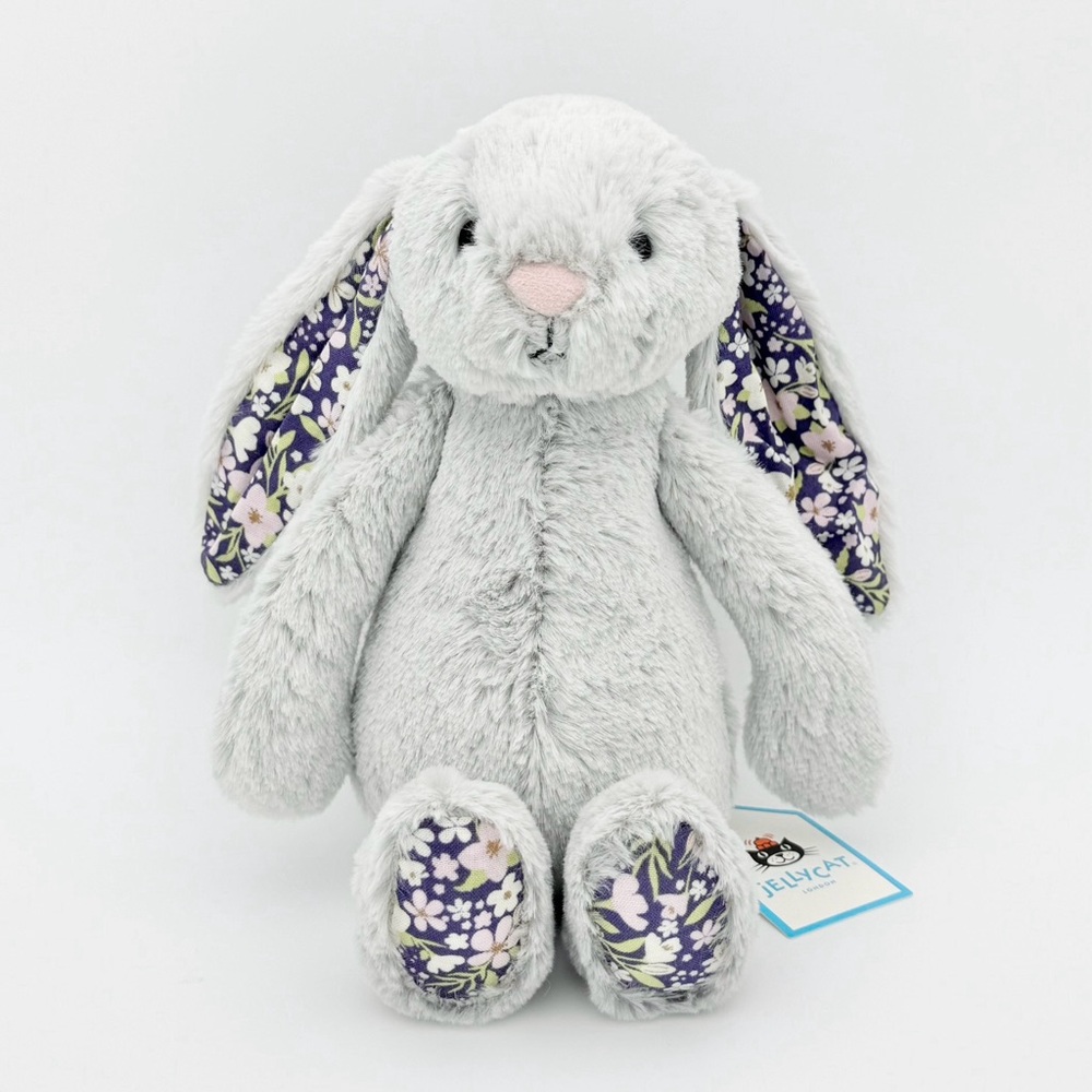Jellycat Blossom Silver Bunny - Little (7 Inch) - Adorable & Soft Plush